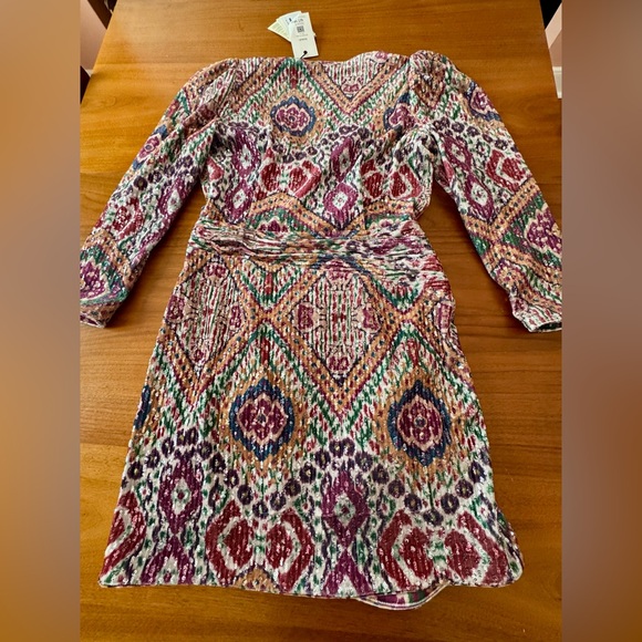 ba&sh “Tola” Velvet Sequin Gem-Tone Mini- Dress, Size L. NWT - Picture 9 of 16